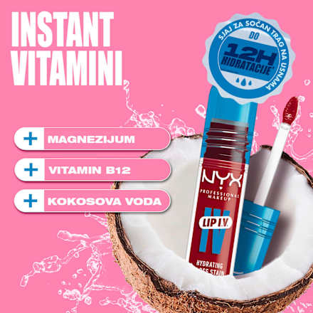 LIP I.V. sjaj za usne- 22 Cherry Drenched NYX PROFESSIONAL MAKEUP