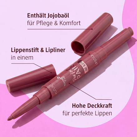 Lippenstift Perfect Pair Line & Fill 520 Dark Rose Pink trend !t up