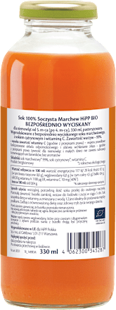Sok Soczysta Marchew - bezpośrednio wyciskany BIO od 5. miesiąca życia HiPP