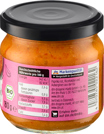 krémový dip Ajvar dmBio