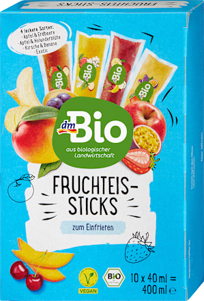 Direktsaft Fruchteis Sticks dmBio