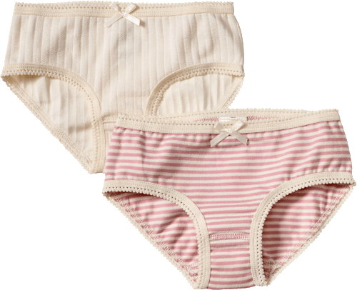 Slips mit Streifen & Ajour-Struktur, rosa + weiß, Gr. 110/116 ALANA