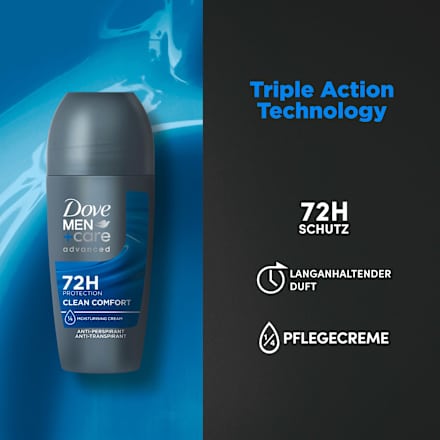 Antitranspirant Deo Roll-on Clean Comfort Dove MEN+CARE