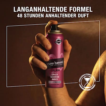 Deospray Loyal Man Ginger Geranium Amber bruno banani