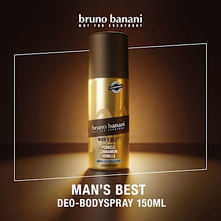 Deospray Man's Best Pomelo Cinnamon Vanilla bruno banani