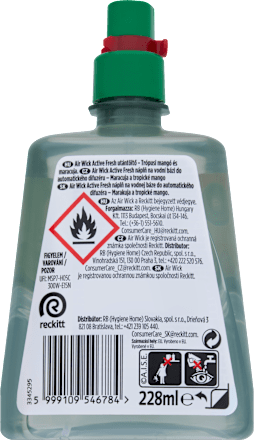 Active Fresh náplň na vodní bázi do automatického difuzéru Maracuja a tropické mango AIR WICK
