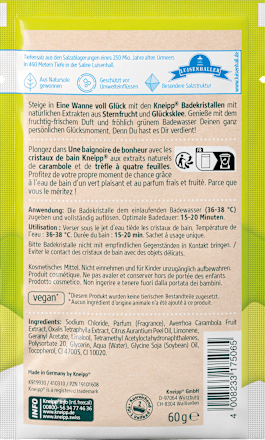 Badesalz Eine Wanne VOLL GLÜCK Kneipp