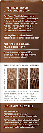 Farbshampoo Color Plus Dunkelblond bis Braun Plantur