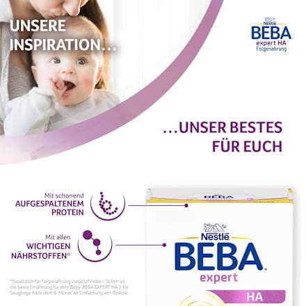 Folgemilch Expert HA 2 nach dem 6. Monat Nestlé BEBA