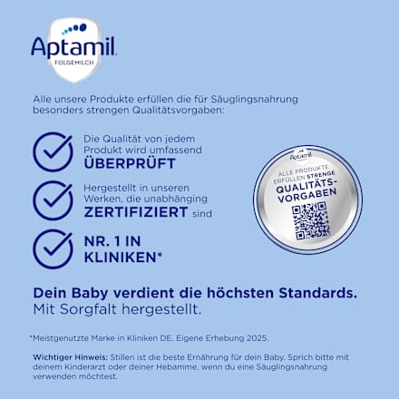 Folgemilch 2 Profutura Duo Advance, nach dem 6. Monat Aptamil