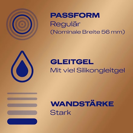 Kondome Natural Feeling, latexfrei, Breite 56mm Durex