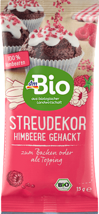 Streudekor, gehackte Himbeeren dmBio