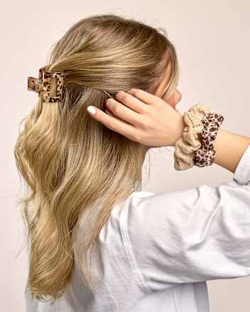 Haarklammer mit Cut-Out, Leo-Optik ebelin