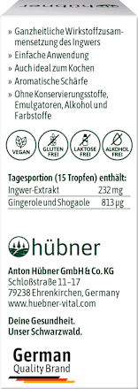 Ingwer Tropfen hübner