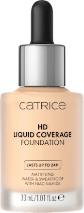 Foundation Liquid HD Coverage Waterproof 002 Porcelain Beige  CATRICE