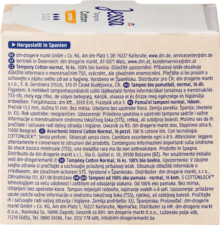 Assorbenti interni Cotton - tg. normal Jessa