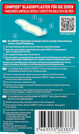 Blasenpflaster für die Zehen Compeed