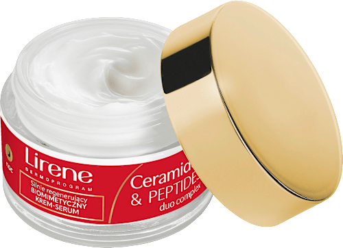 Silnie regenerujący biomimetyczny krem-serum 60+, na noc Lirene