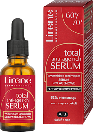 Serum kolagenowe wypełniająco-ujędrniające 60-70+ Lirene