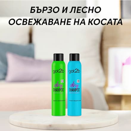 Сух шампоан за коса Свежест got2b