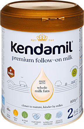 Tejalapú prémium anyatej-kiegészítő tápszer, 6 hónapos kortól Kendamil