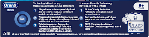 Detská zubná pasta Junior 6+ Stitch  Oral-B