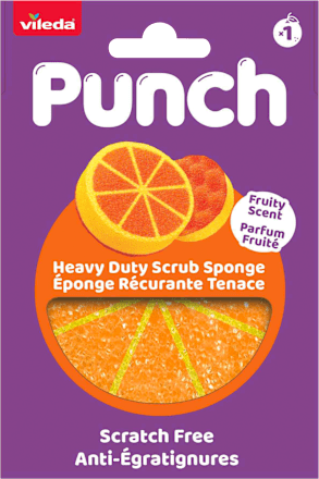 Čistiaca hubka Punch - pomaranč Punch