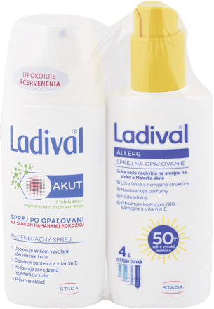 Balíček na opaľovanie a regeneráciu pokožky SPF 50+ Ladival