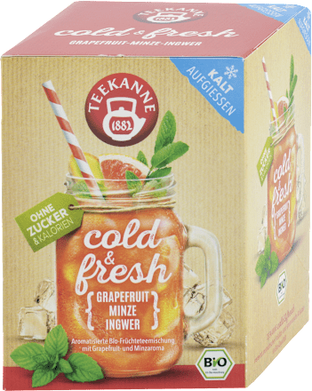 Bio Ľadový čaj cold & fresh grepefruit - mäta - zázvor Teekanne
