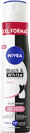 Antitranspirant Deospray Black & White Invisible Clear XXL  NIVEA