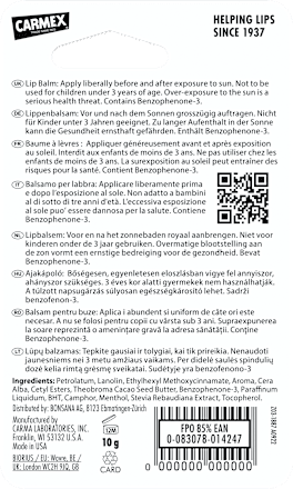 Balsam de buze Capsuni SPF15 Carmex