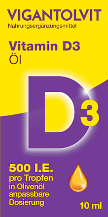 VIGANTOLVIT 500 I.E. Tropfen Vitamin D3 Öl VIGANTOLVIT