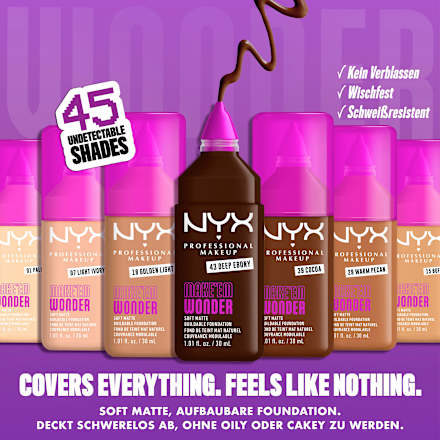 Foundation Make 'EM Wonder 36 Warm Rich NYX PROFESSIONAL MAKEUP