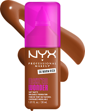 Foundation Make 'EM Wonder 36 Warm Rich NYX PROFESSIONAL MAKEUP