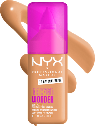 Tečni puder Make 'Em Wonder -  16 Natural Beige NYX PROFESSIONAL MAKEUP