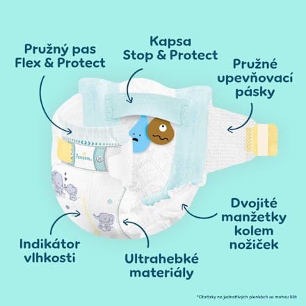 pleny Premium Care, velikost 3 Pampers Premium Care