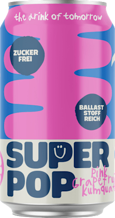 Erfrischungsgetränk, Super Pop Pink Grapefruit-Kumquat SUPER POP