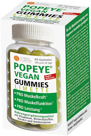 Popeye vegan Limette Gummies 60 St Madaus & Lauscher