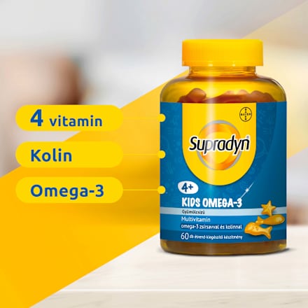 Multivitamin gyerekeknek omega-3-al és kolinnal Supradyn