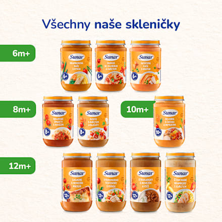 příkrm šťouchané brambory s kuřetem Sunar