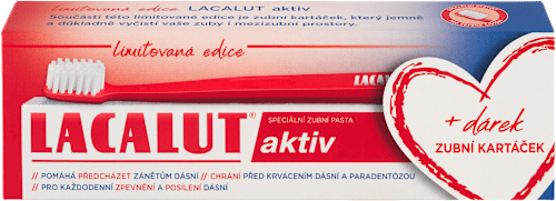 zubní pasta aktiv + zubní kartáček Lacalut