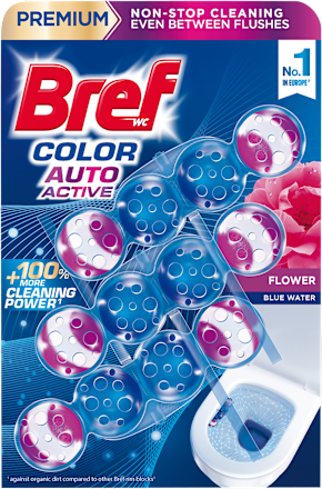 WC blok Color Auto Active Flower 3x50 g Bref
