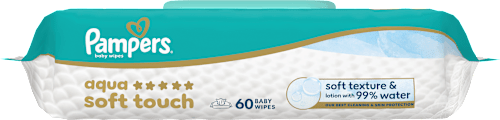 Vlhčené utierky Aqua Soft Touch 15 x 60 Pampers