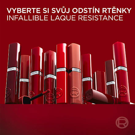 tekutá rtěnka Infaillible Laque Resistance 510 Cafe Parisien L'ORÉAL PARiS