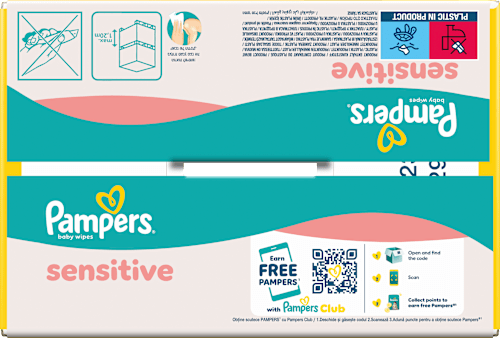Vlhčené utierky Sensitive 9 x 80 Pampers