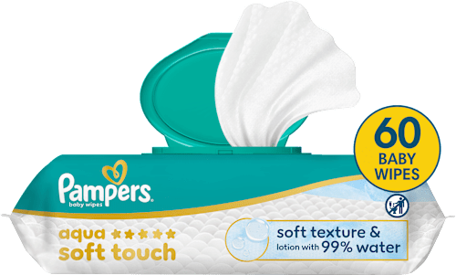 Vlhčené utierky Aqua Soft Touch Pampers