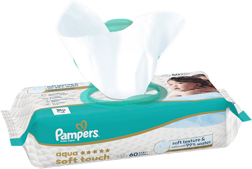 Vlhčené utierky Aqua Soft Touch Pampers