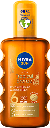 Oljni sprej za sončenje Tropical Bronze, ZF 6 NIVEA SUN