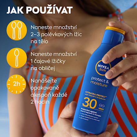 mléko na opalování hydratační SPF30 NIVEA SUN