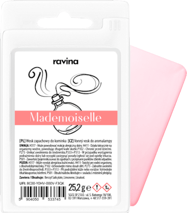 Sojowy wosk zapachowy do kominka Mademoiselle  ravina